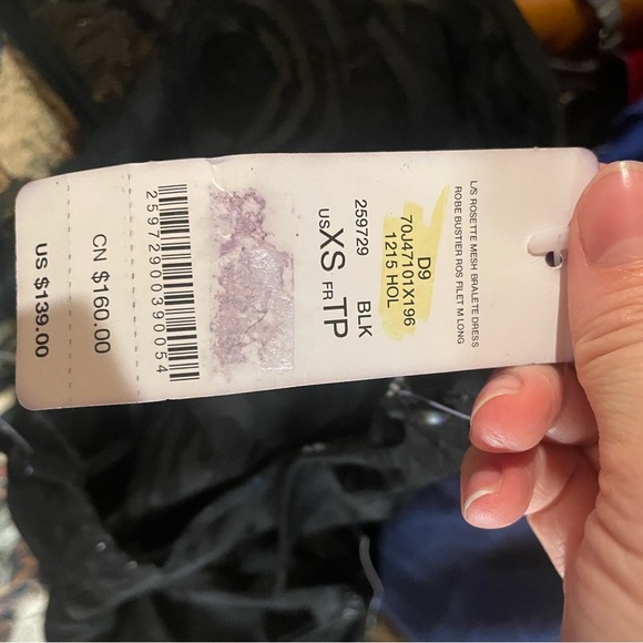 Vintage Deadstock with tags y2k lace Bebe floral mini dress with open back XS - Picture 7 of 8